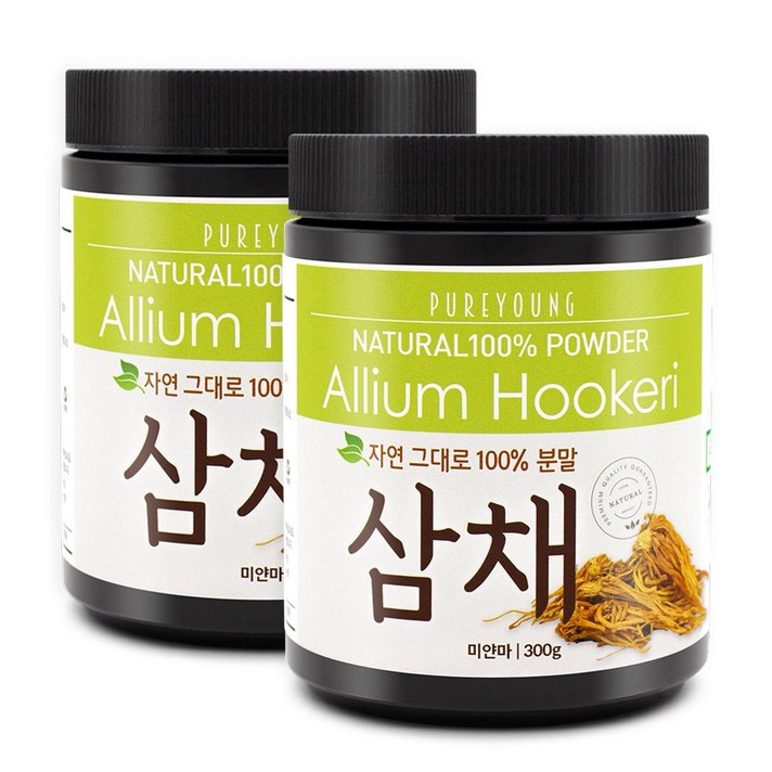 퓨어영 삼채 분말 가루 300g, 2통