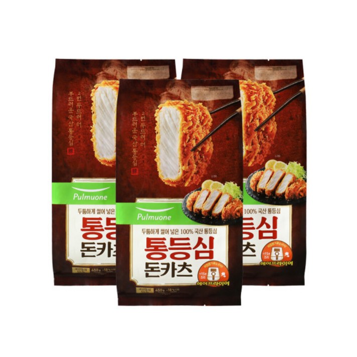 통등심 돈카츠 3개, 단품, 단품