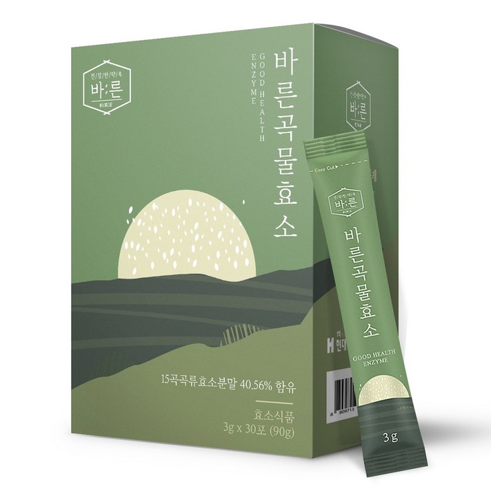 건강한약속 바른 곡물효소 누룽지맛, 1박스(30포)