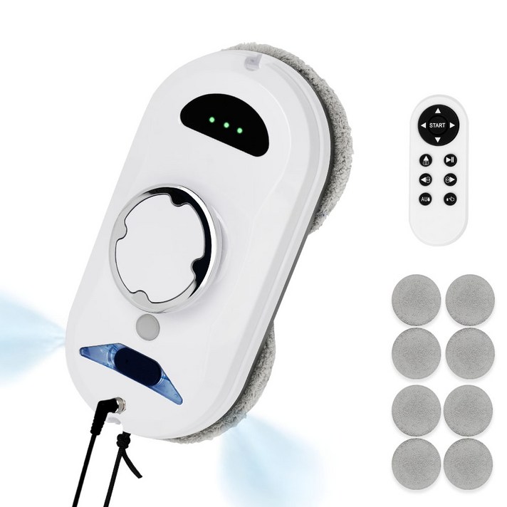 Novatech S1 창문 로봇청소기 5800Pa 초강흡입력 자동 분수 유리창 로봇청소기 초슬림 창문 청소기