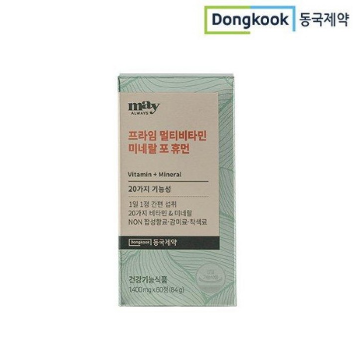 동국제약 프라임 멀티비타민 미네랄 포 휴먼 84g, 1개, 60정