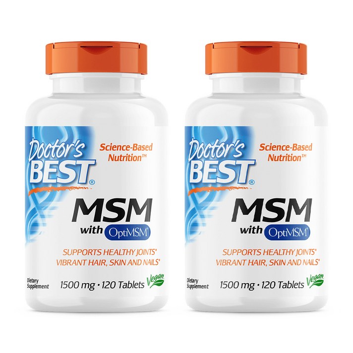 닥터베스트 msm 식이유황 1500mg 120정 X 2개
