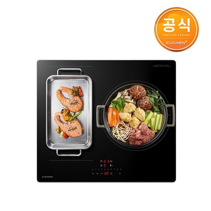 쿠첸 쿠첸 3구 인덕션 대화구 최대출력 3300W CEOV4IF3A0NBA 자가설치