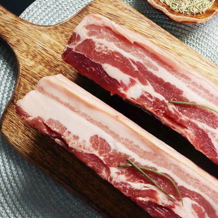  더푸드마켓 듀록 흑돼지 수육용 통오겹살 1kg, 1개 