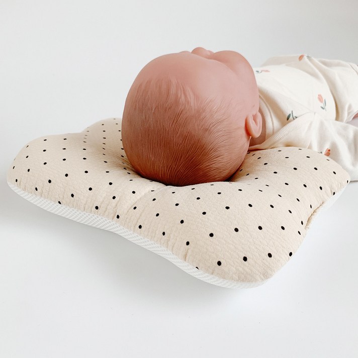  마롤로뜨 유아용 코지도트 베개, 크림베이지, 1개 