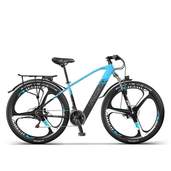 MONTHERIA 로드자전거 전기자전거 21단 전후 기계식디스크브레이크 26인치 A598-120, 18AH=50KM, 26인치 블루B