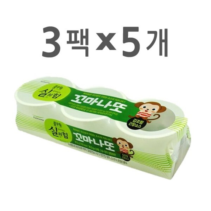 [풀무원] 꼬마나또 김조림간장소스 1호 세트 (3팩 x 5개), 상세 설명 참조