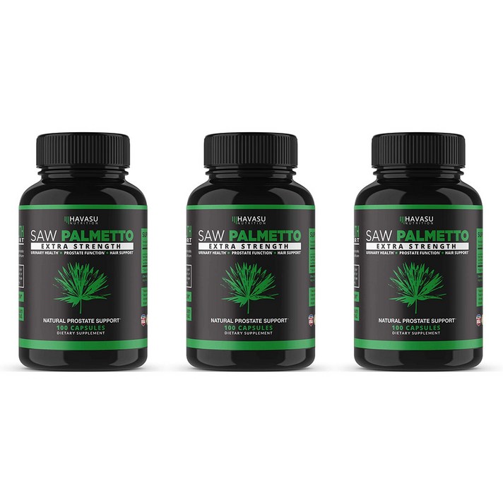 Havasu Nutrition Saw Palmetto 하바수 뉴트리션 쏘팔메토 100캡슐 3팩, 1개, 1