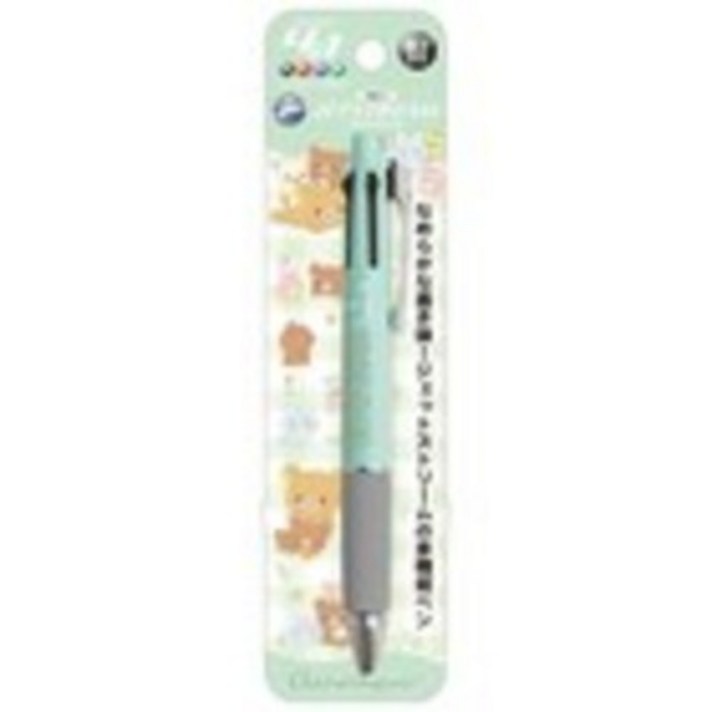 리락쿠마 제트스트림 4색 볼펜 0.7mm 샤프 0.5mm, 혼합색상, 1개