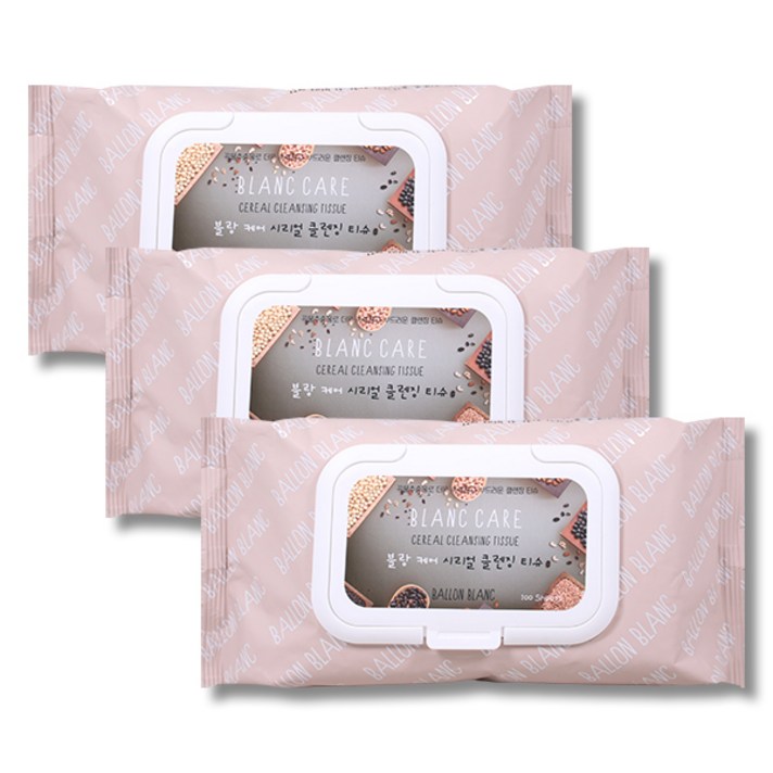 발롱블랑 클렌징 티슈 여행용 올리브영 유아 100매 x3개