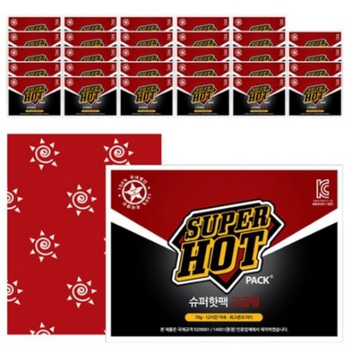 유오피스 포켓형 슈퍼핫팩 70g, 30개