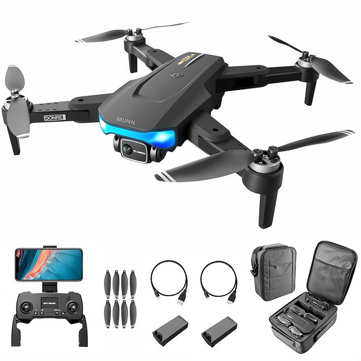  MUMN 4K 6K 카메라 고화질 촬영 접이식 드론 GPS 위치 확인 항법 광학식 60/90분 비행시간 한글+영어 설명서 듀얼/트리플 배터리, 듀얼 배터리 