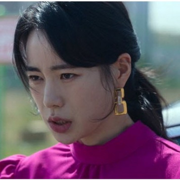 당일발송 21mm X 44m ITZY 예지 더글로리 박연진 귀걸이 임지연 송혜교 빅써클 후프  힙합룩 럭셔리 대왕귀거리 클래식 빈티지 복고풍 레트로