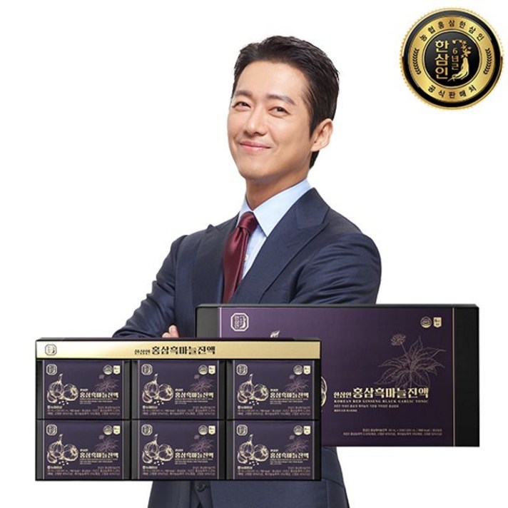 [농협홍삼]한삼인 홍삼흑마늘진액 60mlx30포 1세트+쇼핑백, 60ml, 30개입