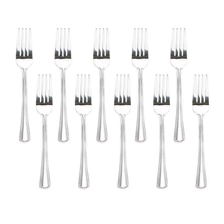 키친왕 스텐 디저트포크 10P, 10개