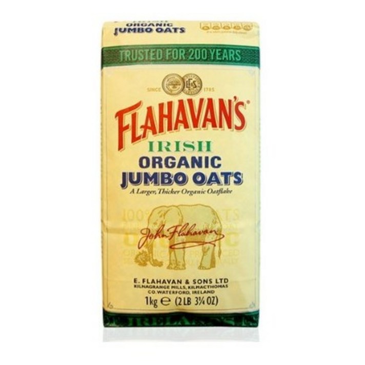 플라하반 점보 오트플레이크 유기농, 1kg, 1개