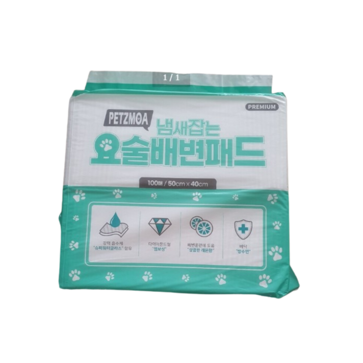 페츠모아 냄새잡는 요술 강아지 배변패드 100매