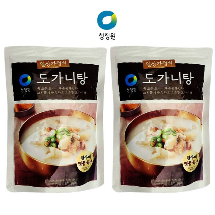 Tsm 청정원 일상가정식 도가니탕 1+1, 도가니탕(450gx2)