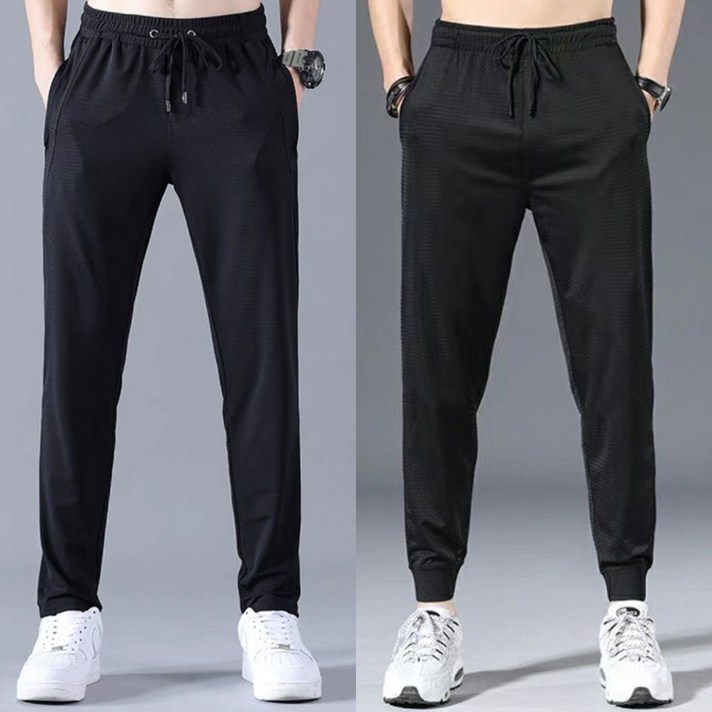 남성쿨링긴바지일자조거 아이스 트레이닝복 여름바지 bil6040YG