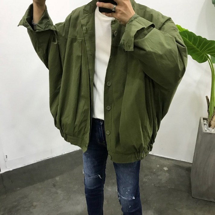 스트릿제이 숏 크롭 야상 자켓