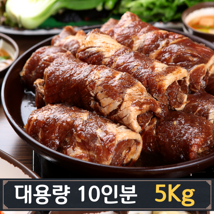  업소용 대가족용 양념 돼지 맛구이 5kg, 1개 