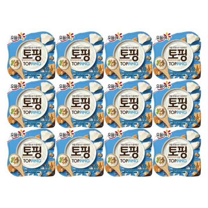요플레 토핑 화이트초코&쿠키크럼블120g x 12개 (아이스포장), 120g, 1박스