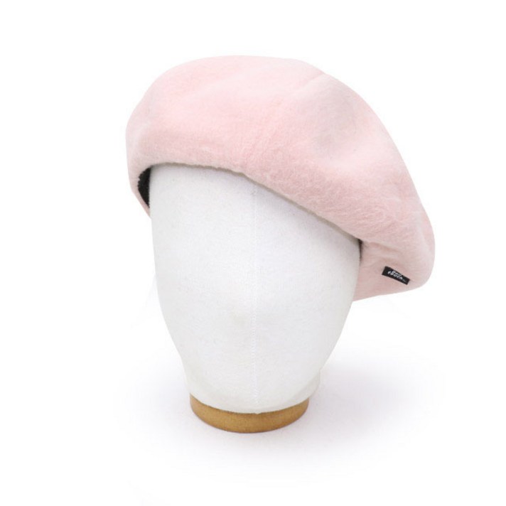 베이직엠 여성용 겨울 베레모 볼터치 테그