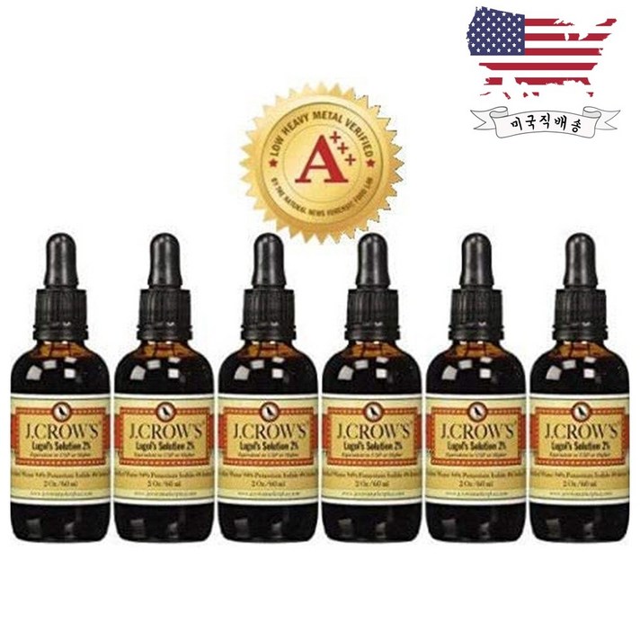 J. CROW'S 제이크로우 루골용액 Lugol's Solution 60ml 6병