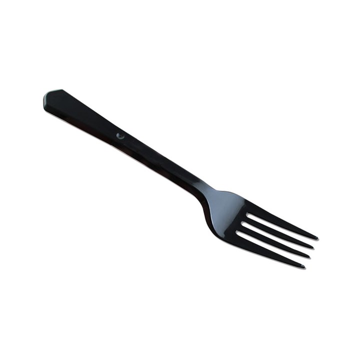 투고팩 위생적인 개별 포장 블랙 일회용 포크, 2000개입, 1개