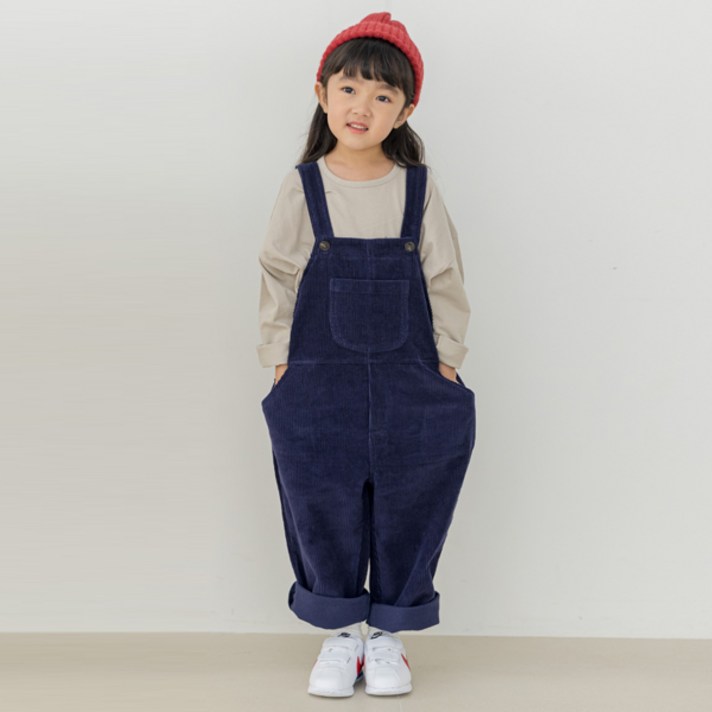 바브키즈 골덴멜빵바지