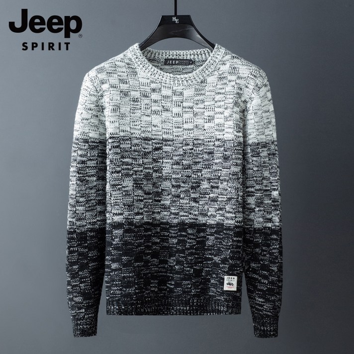Jeep 니트 옷 겨울의 스웨터 신사복 라운드 네크라인의