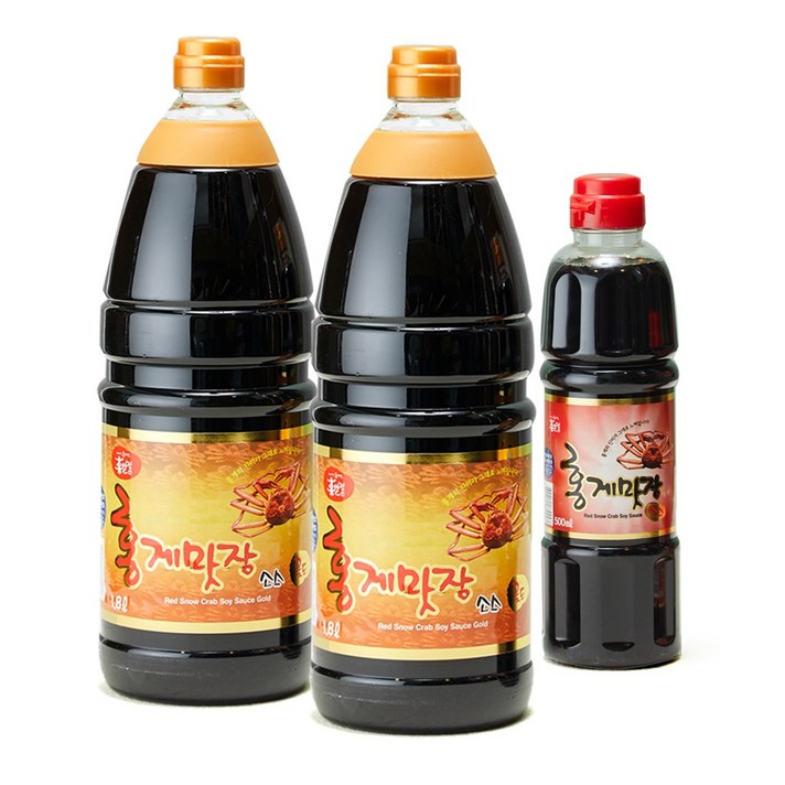 홍게간장골드 맛간장 1.8L, 2개+레드500ml