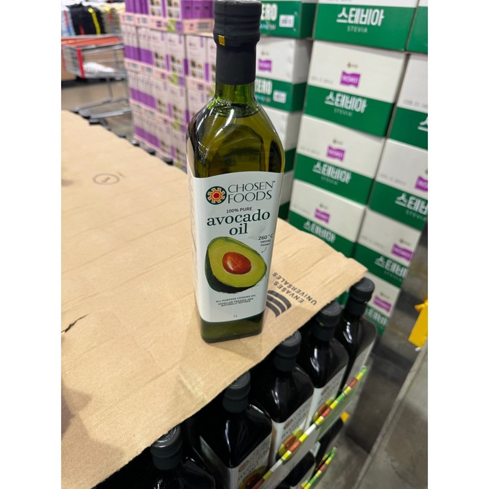  코스트코 순수 아보카도 100% CHOSEN FOODS 아보카도오일 1L + 이케아 봉지클립(대) 1P 
