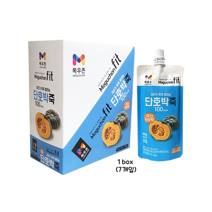 목우촌 FIT 짜먹는 단호박죽 1box (130g x 7개)
