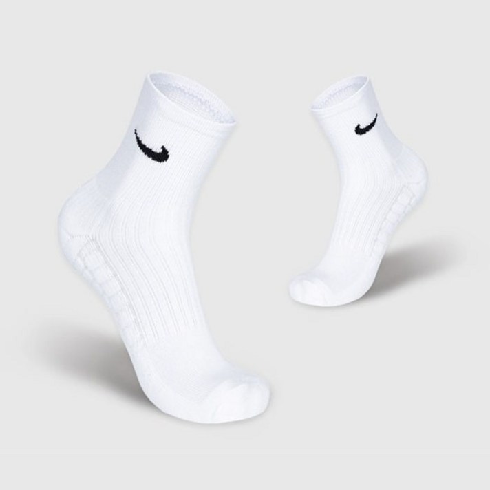 나이키 스우시 스탠다드 쿠션 미들삭스 NCSDMD20S-3, 화이트
