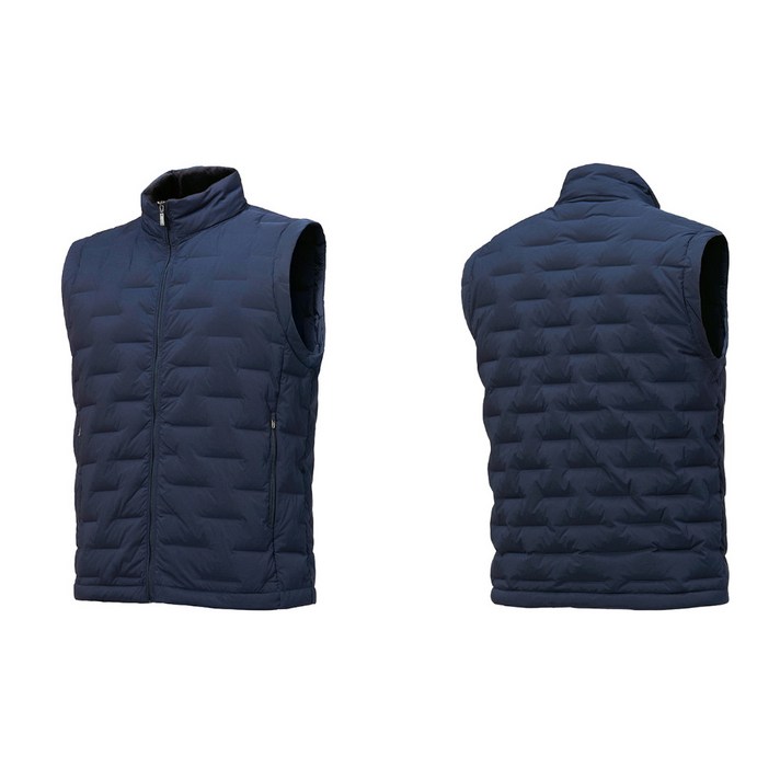 지벤 겨울작업복 조끼 ZB-V2081 트렌디한 스타일의 덕다운 초경량 패딩조끼