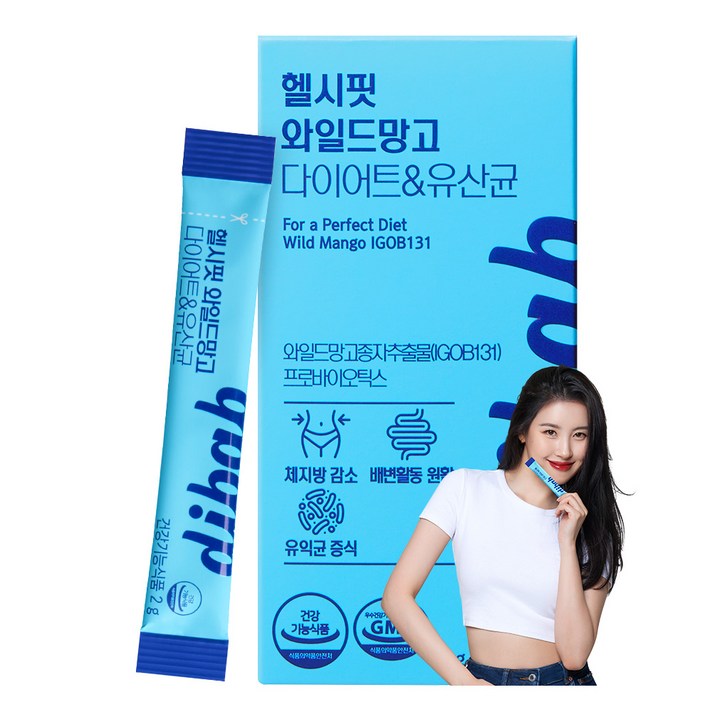 [프롬바이오] 선미의 디밥 헬시핏 와일드망고 다이어트 유산균 30포x1박스/1개월, 30포, 1박스