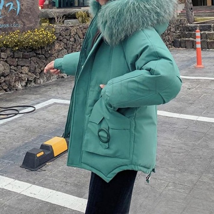 kirahosi 모던 캐주얼 여성 숏 패딩 점퍼 야상 추동 아우터 데일리 120호+ 덧신 증정 Cjqus78
