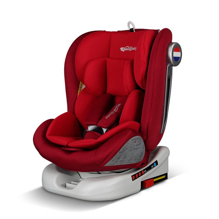 작은 연인 어린이 안전 시트 자동차 용 유아용 좌석 0-12 세 누워 아기 isofix, Candy Red-360 ° 회전 ISOFIX 하