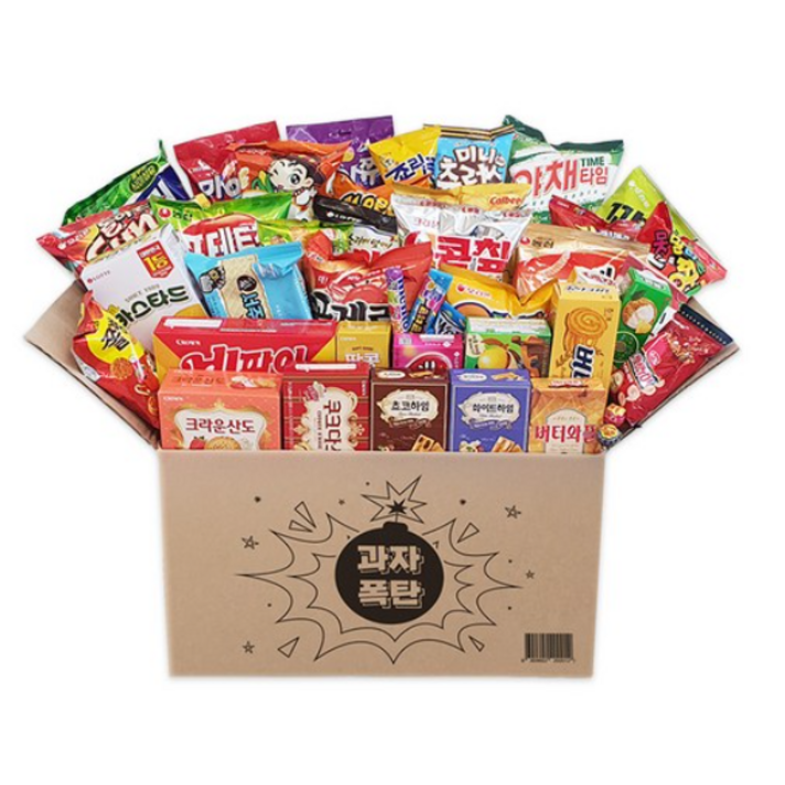 까까나라 과자폭탄 럭키박스 45종 세트, 1세트