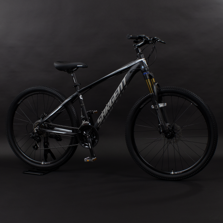 서전트 721D 27.5인치 MTB자전거 알루미늄 시마노 21단 디스크브레이크 무료조립, 매트블랙화이트