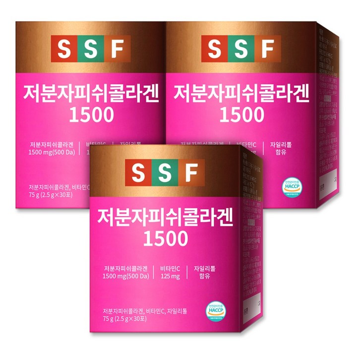 순수식품 저분자피쉬콜라겐 1500, 2.5g, 90개