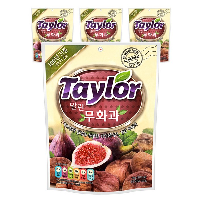 테일러팜스 말린무화과, 190g, 4개입