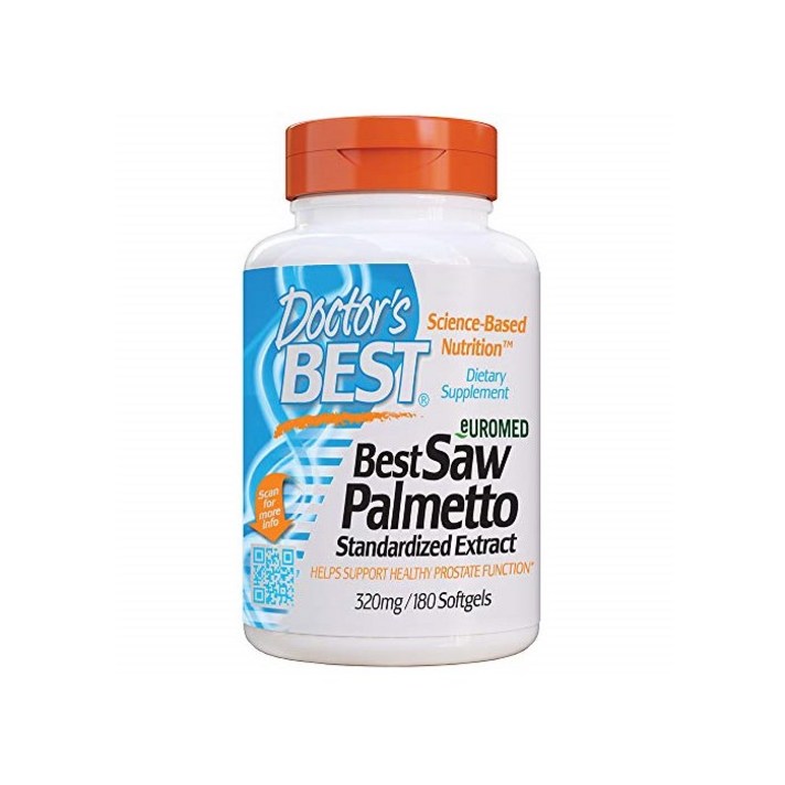 닥터스베스트 쏘말메토 320mg 180정 Doctors Best Saw Palmetto 320 mg 180 Softgels
