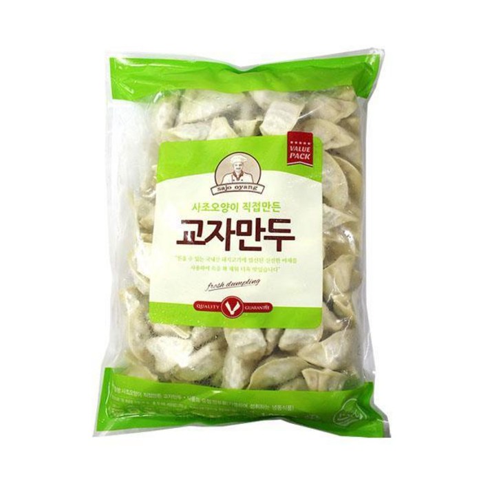 사조오양 직접만든 교자만두1.25kg 2개 즉석식품 사조교자만두 교자만두 만두 냉동만두, 1Ea