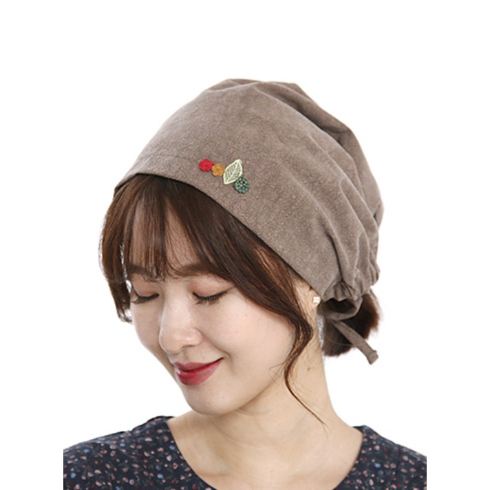 HC911 꽃송이 자수두건 색상추가