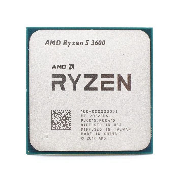 AMD Ryzen 5 R5 3600 3.6GHz 6 코어 12 스레드 프로세서 7NM 65W L3 = 32M 소켓 AM4 흩어져있는 조각 cpu 팬 없음|CPU|, 1개, 단일, 단일