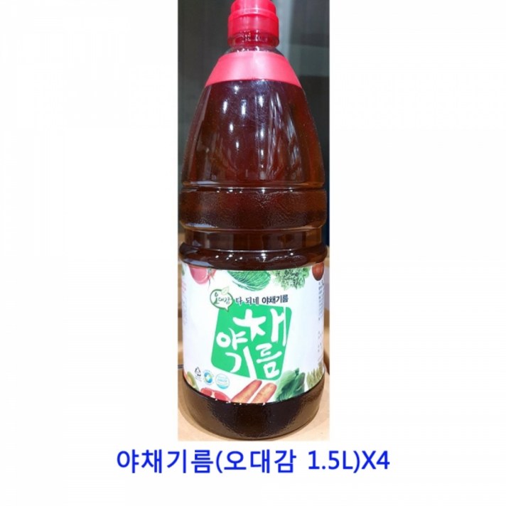 업소용 식자재 야채기름(오대감 1.5L)X4, 본상품