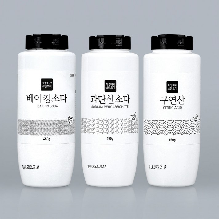 베이킹소다과탄산소다구연산 450G x 3개용기