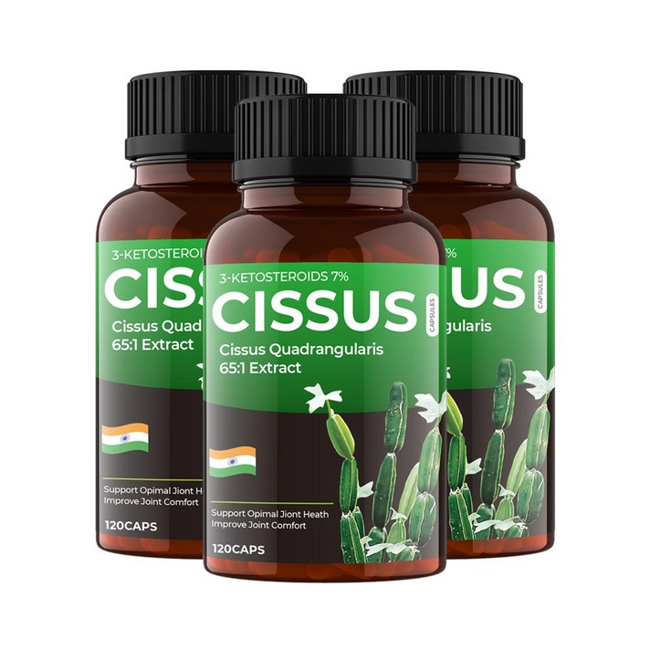 비카인 인도산 시서스 65배 고농축 추출분말 캡슐 100% 알약 순수 시저스, 1000mg 120정 3개입